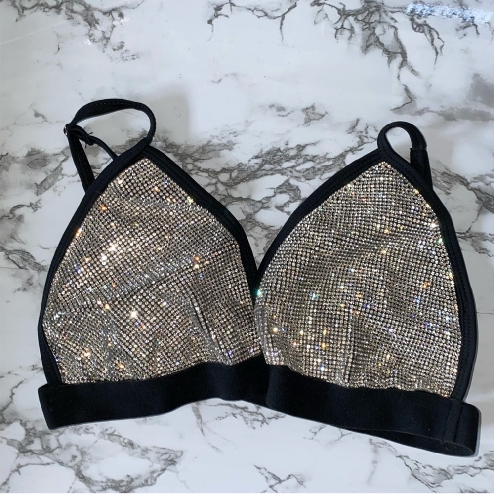 Rhinestone bralet